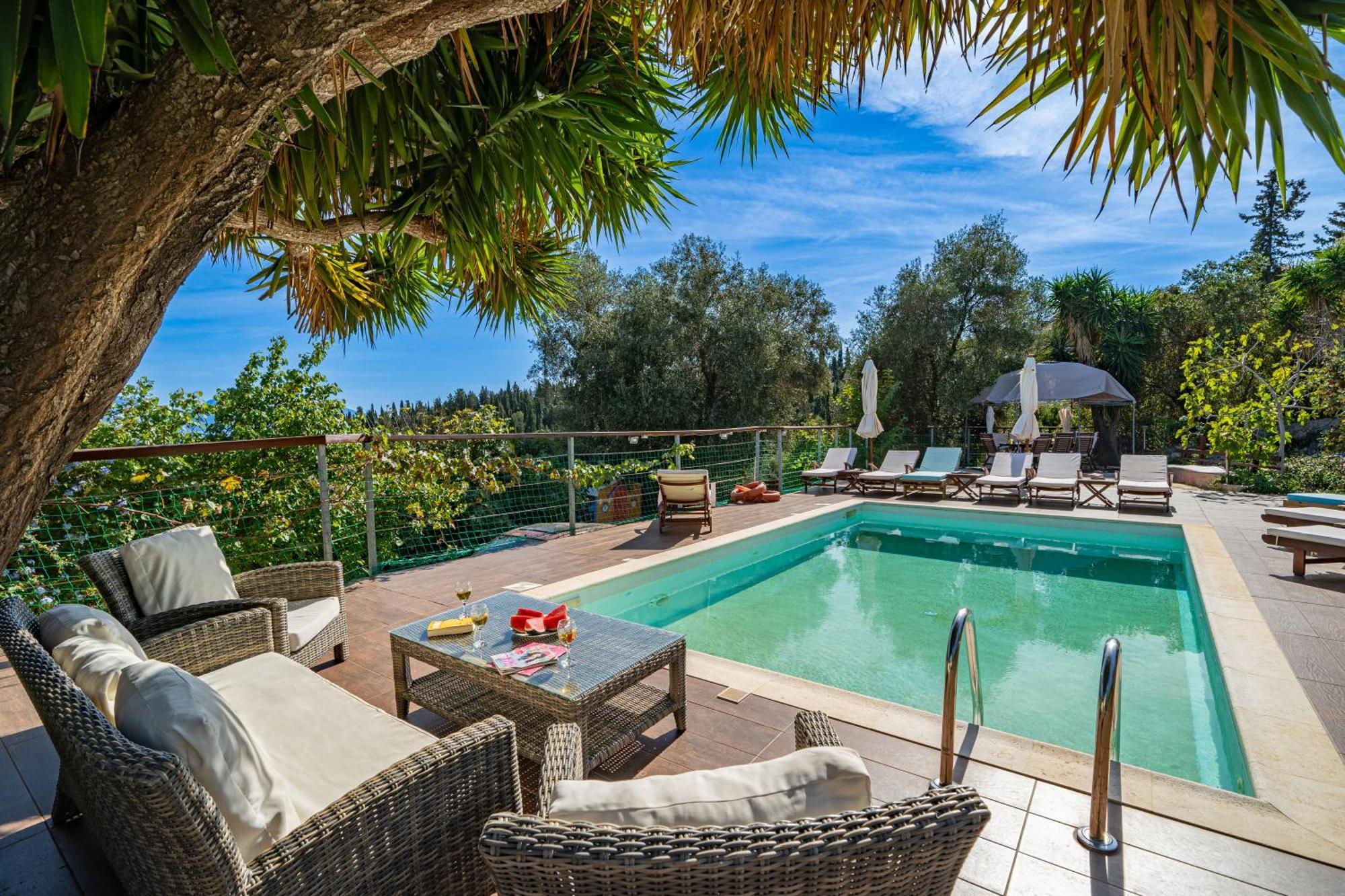 Luxury Stone Villa Fiskardo Exterior foto